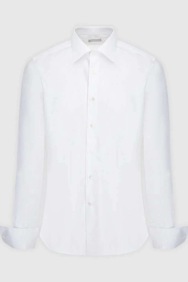 Stefano Ricci men's white cotton shirt with french cuffs 173525 - photo 1