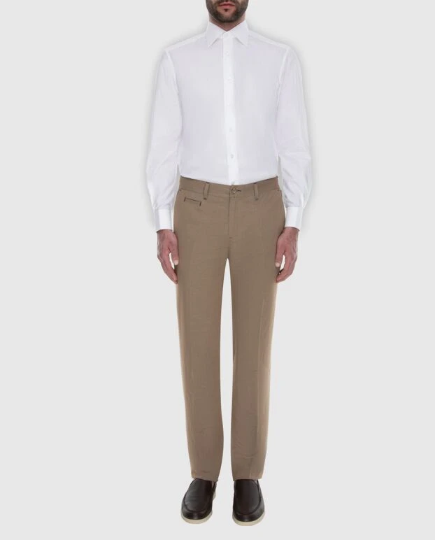 Stefano Ricci men's white cotton shirt with french cuffs 173525 - photo 2