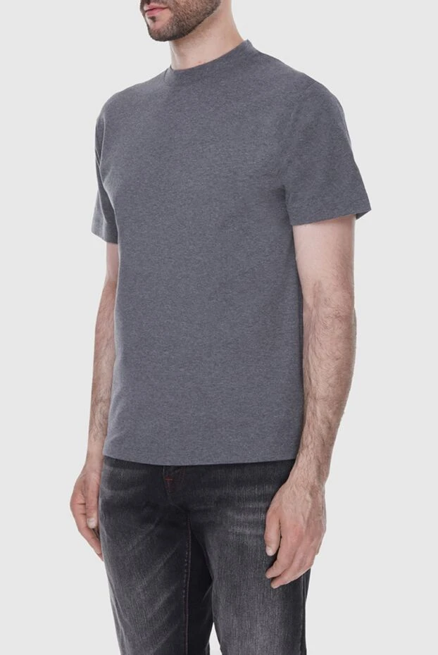 Loro Piana t-shirt in melange grey color made of thick cotton jersey
 173576 - photo 3