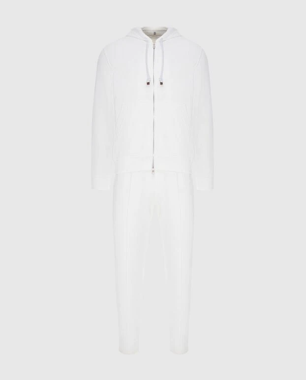 Stylish tracksuit with decorative seams and a two-way zipper - photo 1