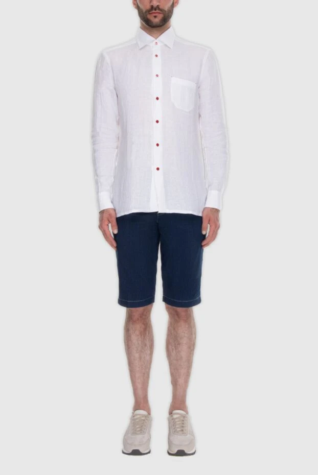 Kiton man white cotton shirt for men 173602 - photo 2