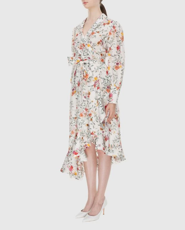 Zimmermann women's midi beige dress with floral print 173661 - photo 3