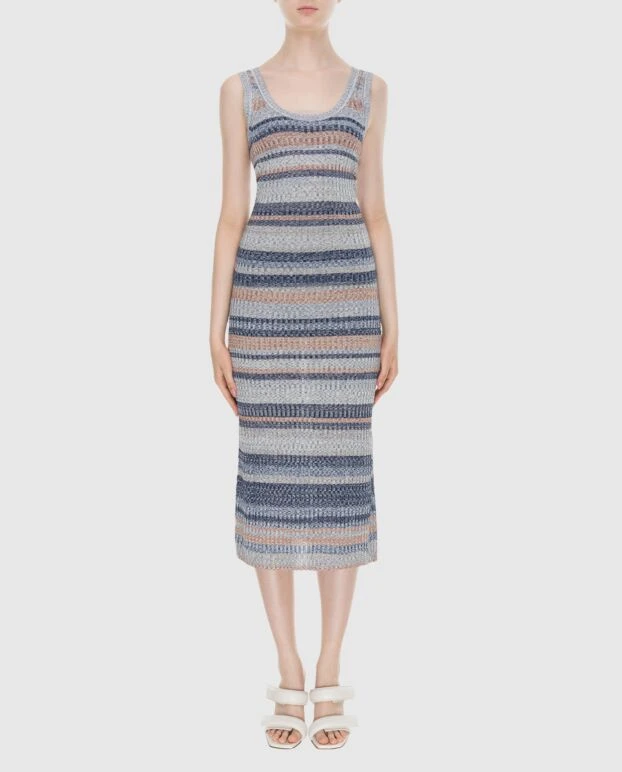 Zimmermann костюм женский синий в контрастные полоски 173676 - фото 2