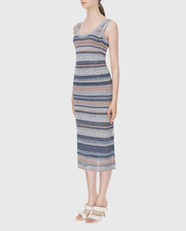 Zimmermann костюм женский синий в контрастные полоски 173676 - фото 3