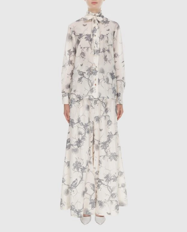 Zimmermann women's white suit in floral gray print 173678 - photo 2