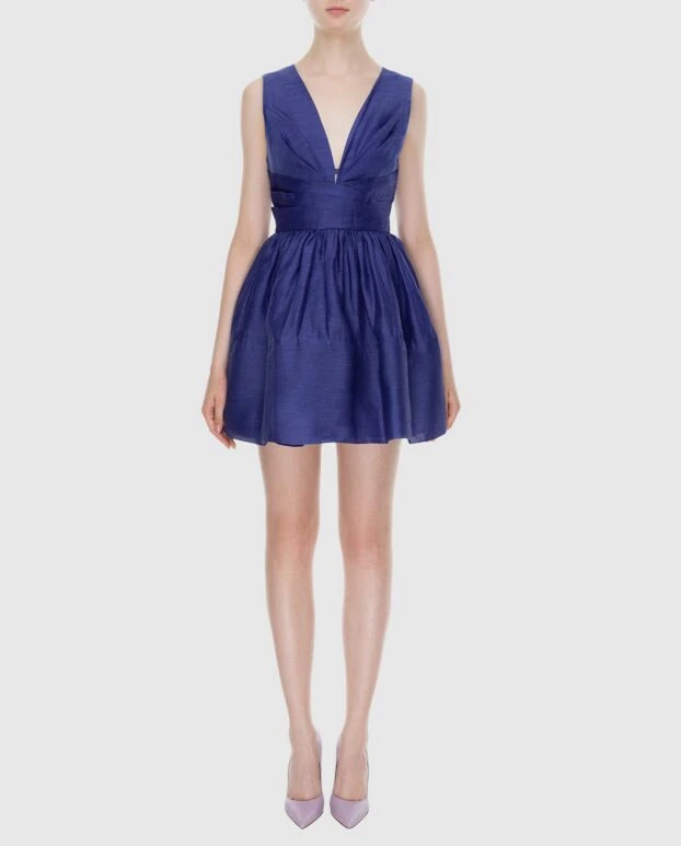 Zimmermann purple women's mini dress with v-neckline 173684 - photo 3