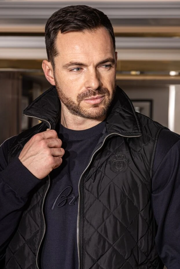 Billionaire men's black vest with logo patch 173690 - photo 2