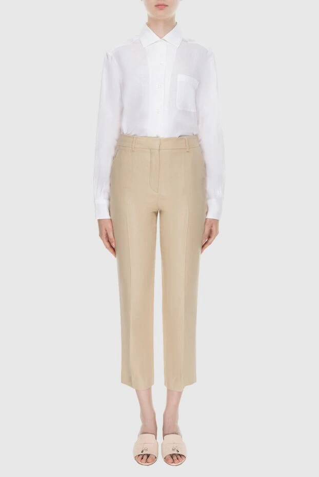 Loro Piana woman pants beige for women купить с ценами и фото 173699 - photo 2