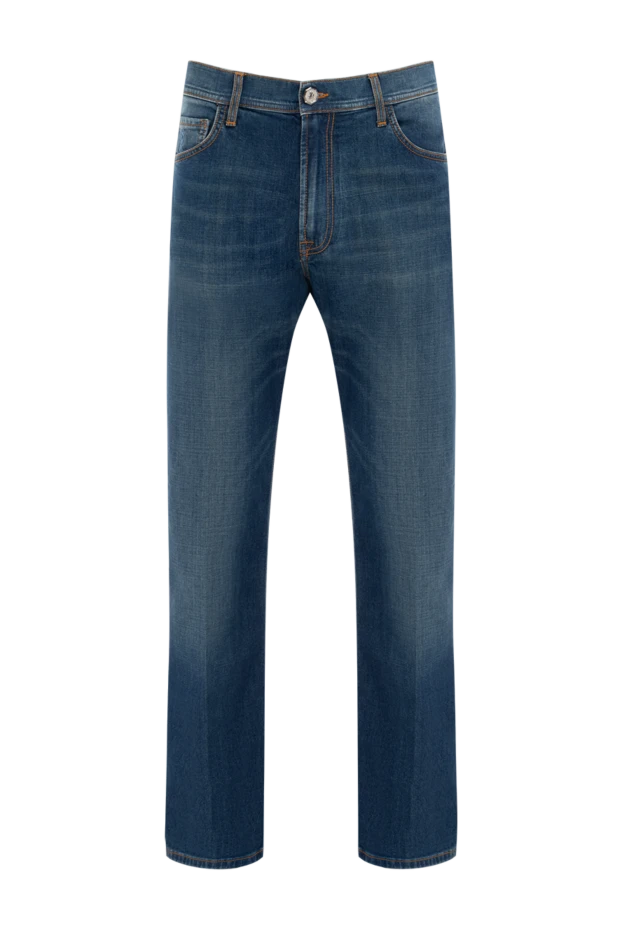 Blue cotton jeans for men - photo 1