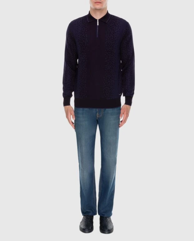 Stefano Ricci джинсы из хлопка синие мужские 173714 - фото 2