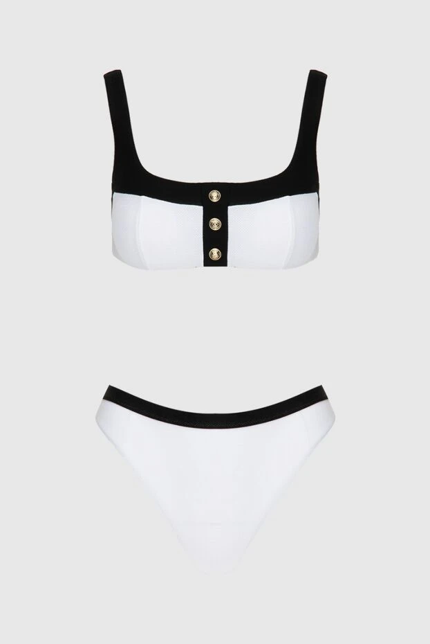 Balmain woman white polyamide and elastane two-piece swimsuit for women купить с ценами и фото 173745 - photo 1