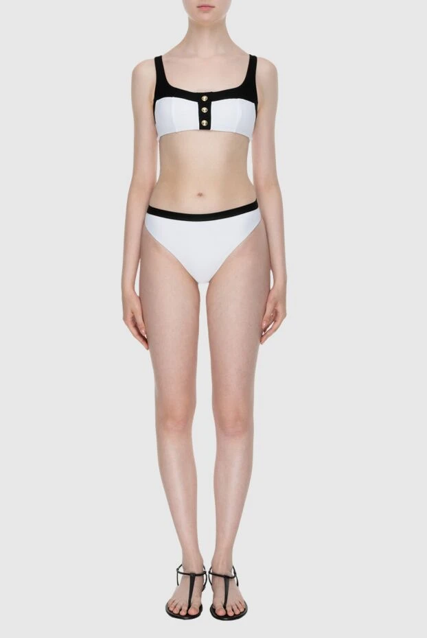 Balmain woman white polyamide and elastane two-piece swimsuit for women купить с ценами и фото 173745 - photo 2