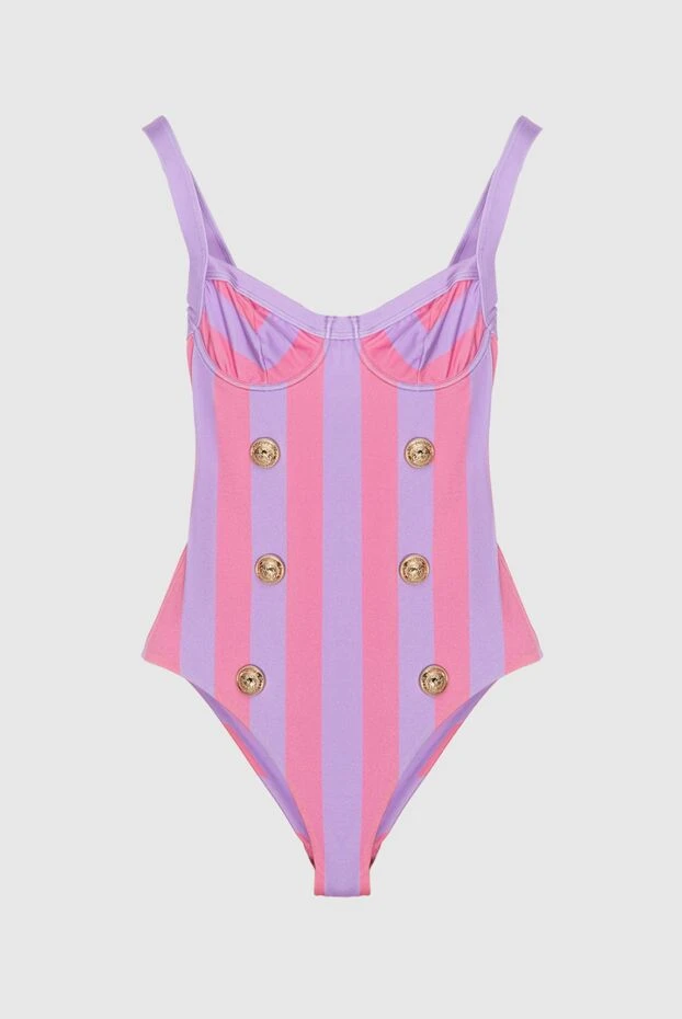 Balmain woman swimsuit made of polyamide and elastane pink for women купить с ценами и фото 173750 - photo 1