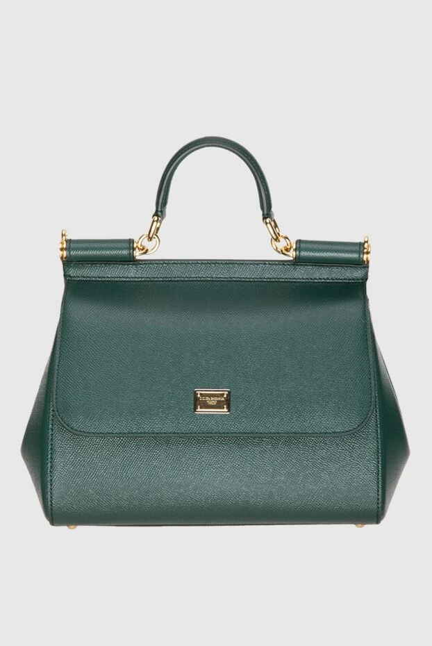 Dolce & Gabbana woman green leather bag for women купить с ценами и фото 173759 - photo 1