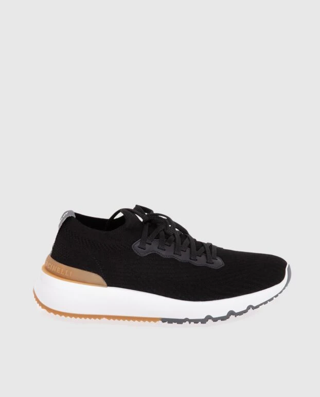 Brunello Cucinelli black cotton sneakers for men 173765 - photo 1