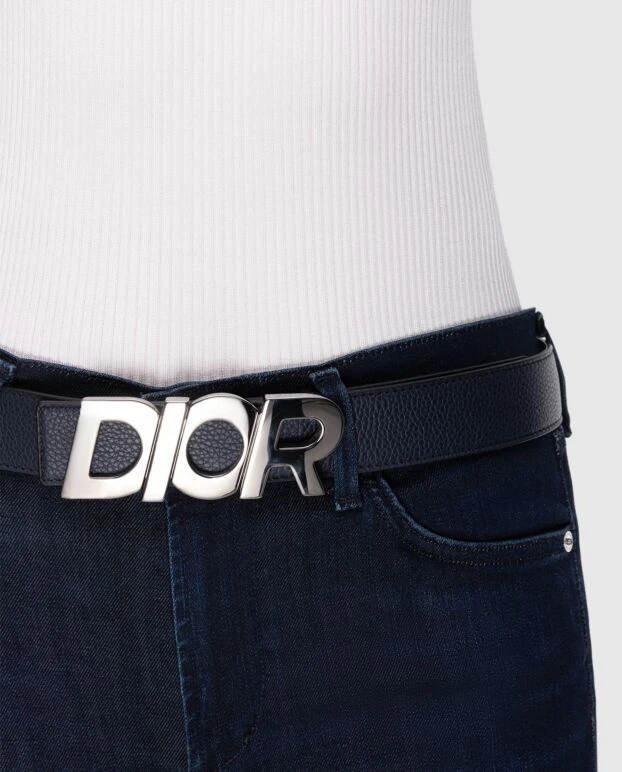 Dior woman blue leather belt for women купить с ценами и фото 173775 - photo 2