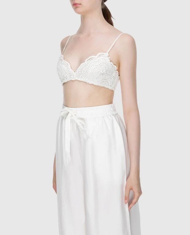 Zimmermann браллет женский белый с кружевом 173789 - фото 3