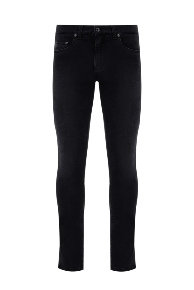 Dolce & Gabbana man black cotton and elastane jeans for men купить с ценами и фото 173827 - photo 1