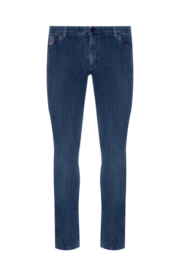 Zilli man blue cotton and elastane jeans for men купить с ценами и фото 173841 - photo 1