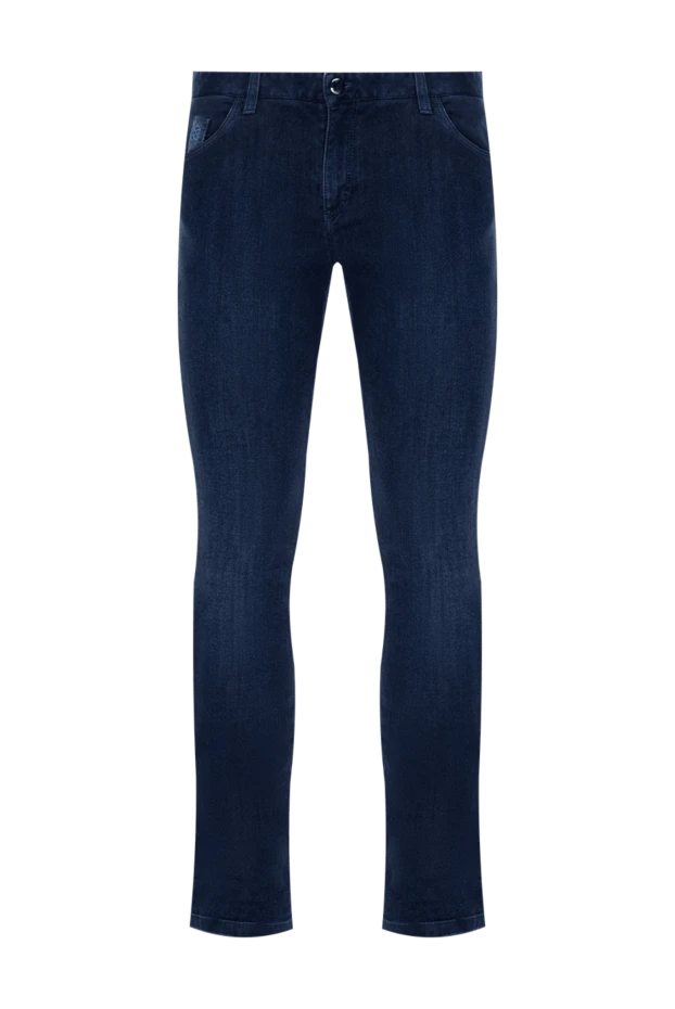 Zilli man blue cotton and elastane jeans for men купить с ценами и фото 173842 - photo 1