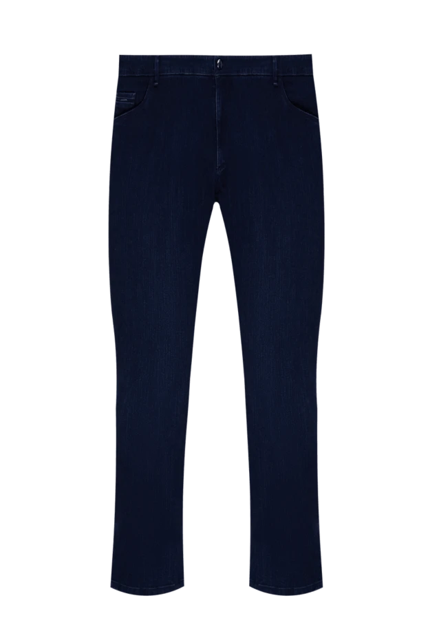 Zilli man blue cotton and polyamide jeans for men купить с ценами и фото 173843 - photo 1