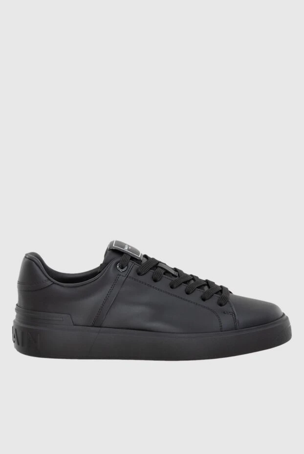 Balmain man black leather sneakers for men купить с ценами и фото 173864 - photo 1