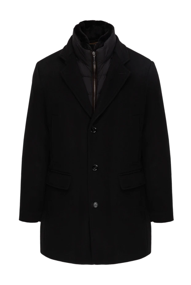 Moorer man black wool and cashmere coat for men купить с ценами и фото 173866 - photo 1