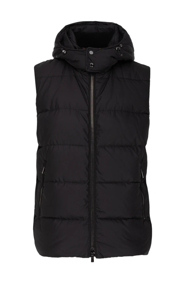 Moorer man black polyester vest for men 173870 - photo 1