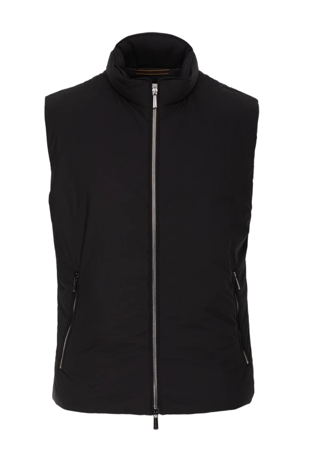 Moorer man black polyester vest for men купить с ценами и фото 173874 - photo 1