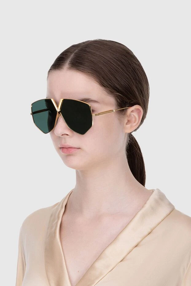 Valentino woman golden metal glasses for women купить с ценами и фото 173884 - photo 2