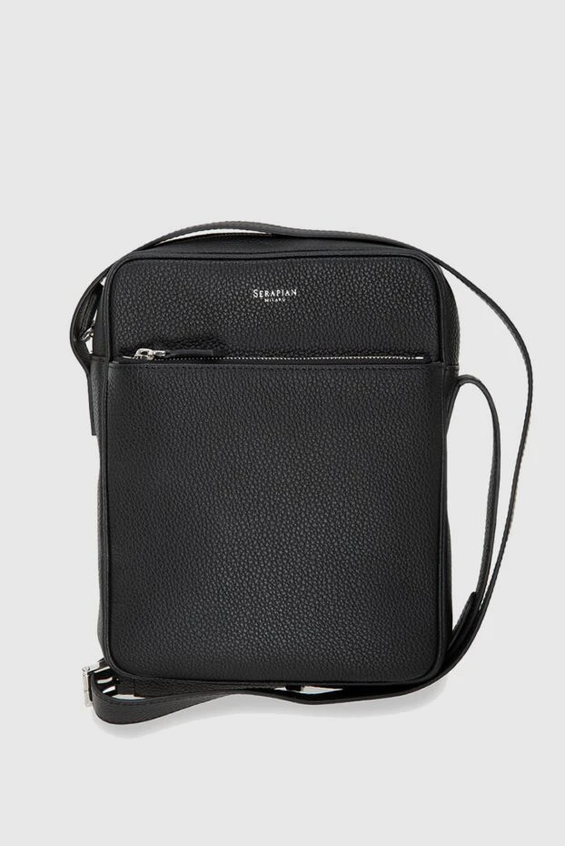 Serapian man black leather bag for men купить с ценами и фото 173889 - photo 1