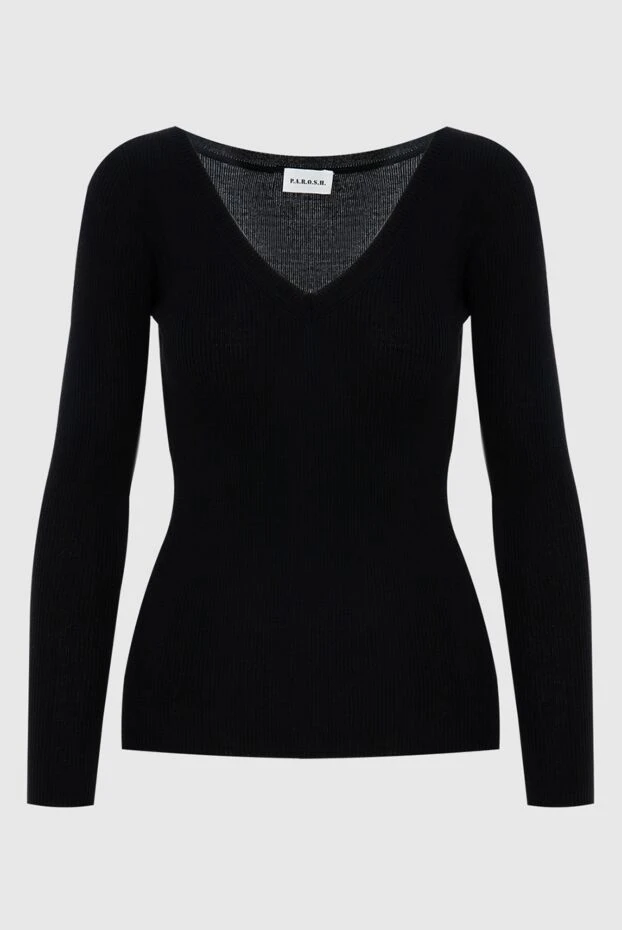 P.A.R.O.S.H. woman black wool jumper for women купить с ценами и фото 173921 - photo 1