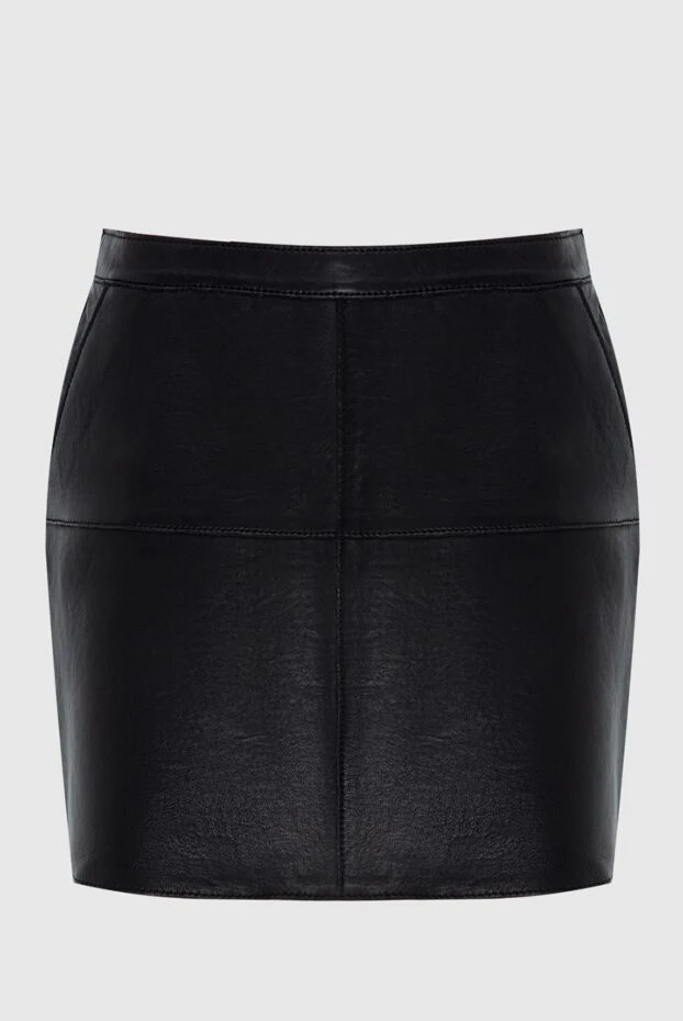 P.A.R.O.S.H. woman black leather skirt for women купить с ценами и фото 173931 - photo 1