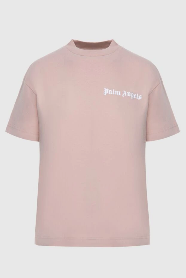 Palm Angels woman pink cotton t-shirt for women купить с ценами и фото 173940 - photo 1