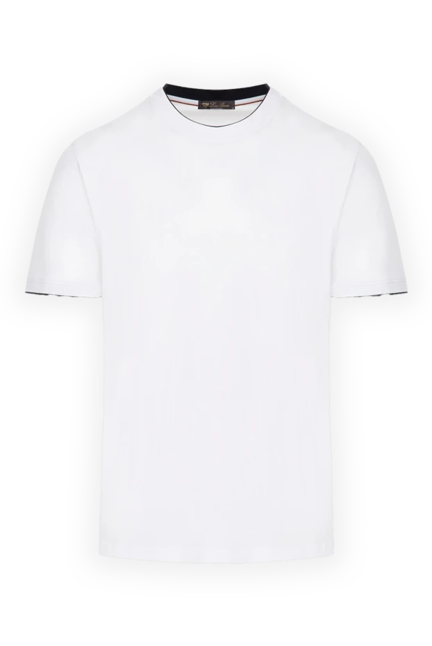 Loro Piana man white cotton t-shirt for men купить с ценами и фото 173970 - photo 1