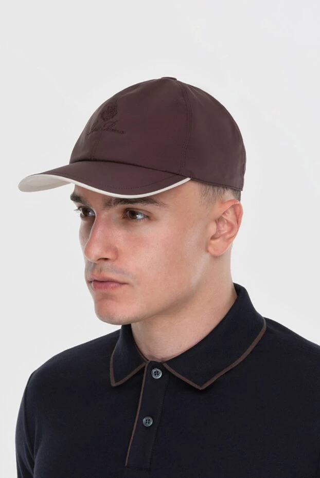 Loro Piana man brown polyester cap for men купить с ценами и фото 173979 - photo 2