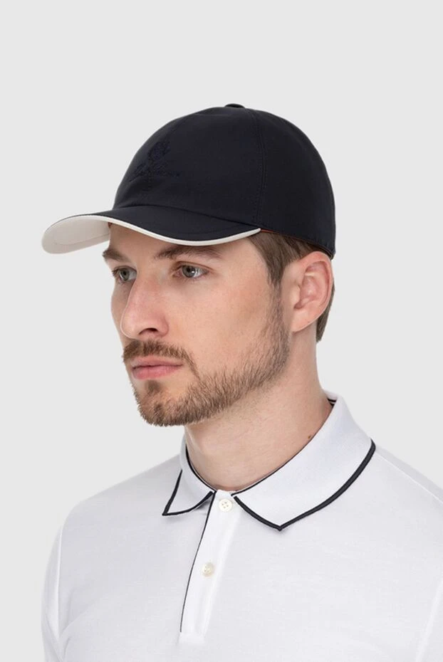 Loro Piana man blue polyester cap for men купить с ценами и фото 173980 - photo 2