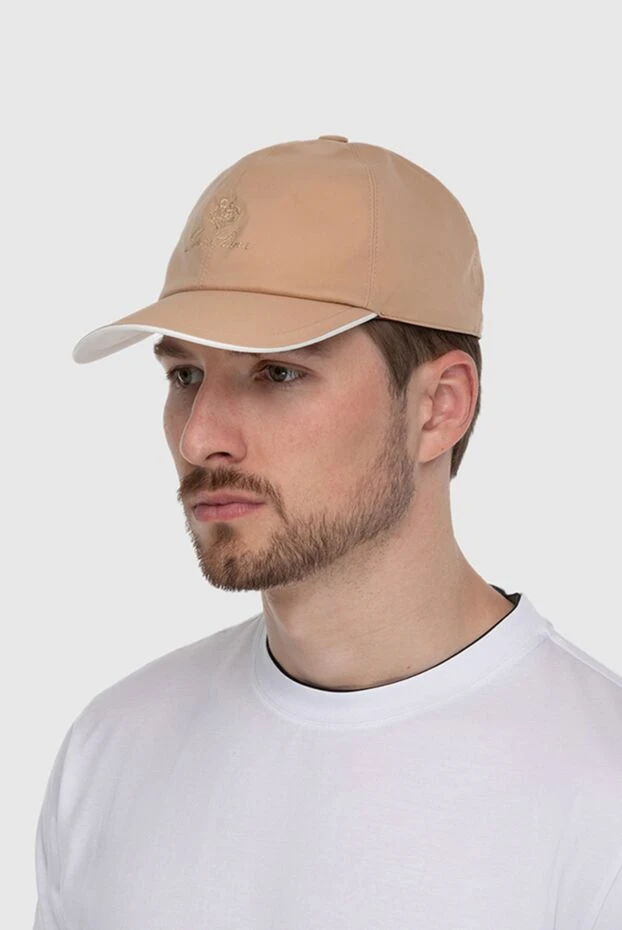 Loro Piana man beige polyester cap for men купить с ценами и фото 173982 - photo 2