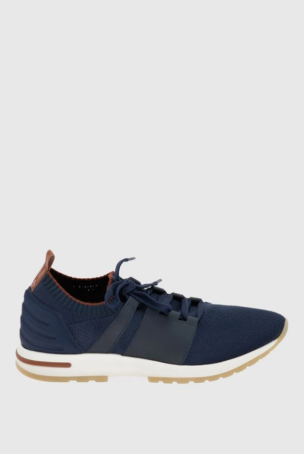 Loro Piana man blue wool sneakers for men купить с ценами и фото 173998 - photo 1