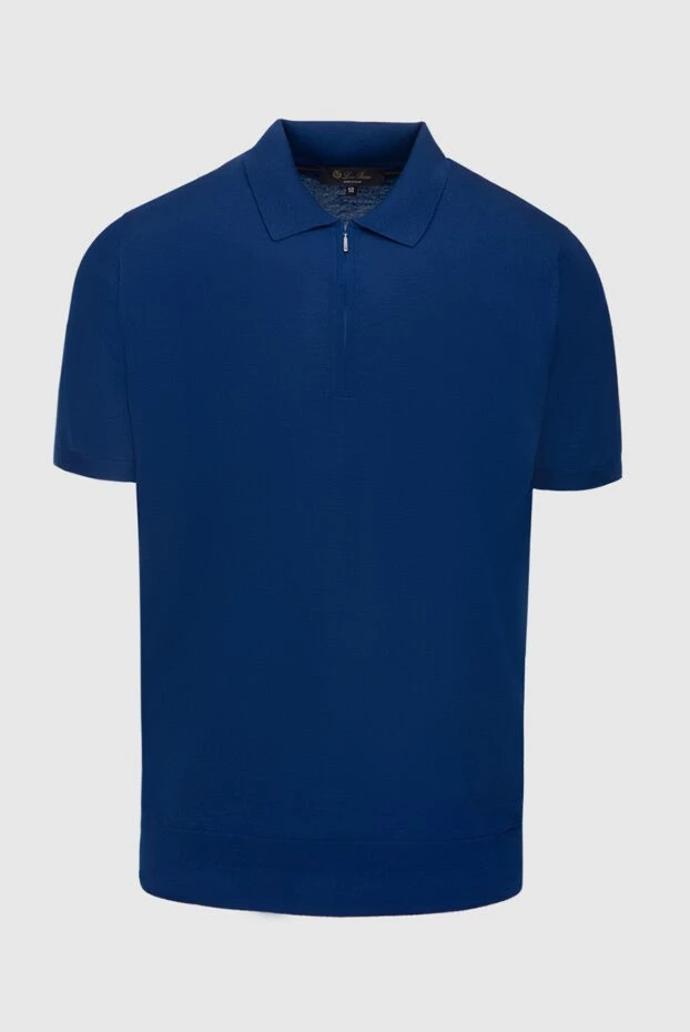 Loro Piana man wool polo blue for men купить с ценами и фото 174010 - photo 1