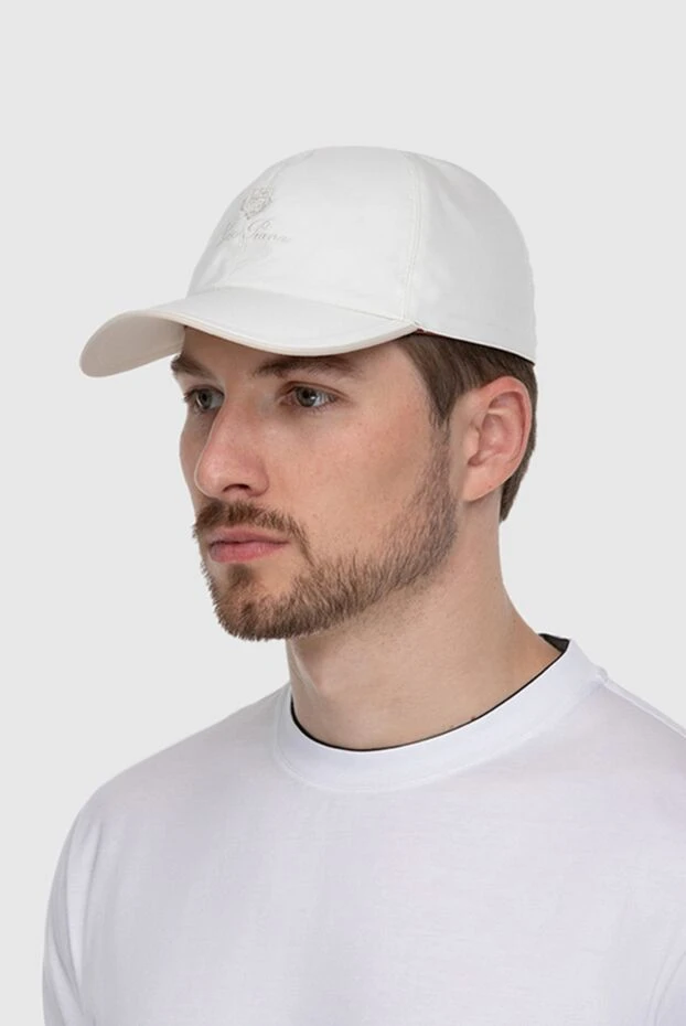 Loro Piana man white polyester cap for men купить с ценами и фото 174011 - photo 2