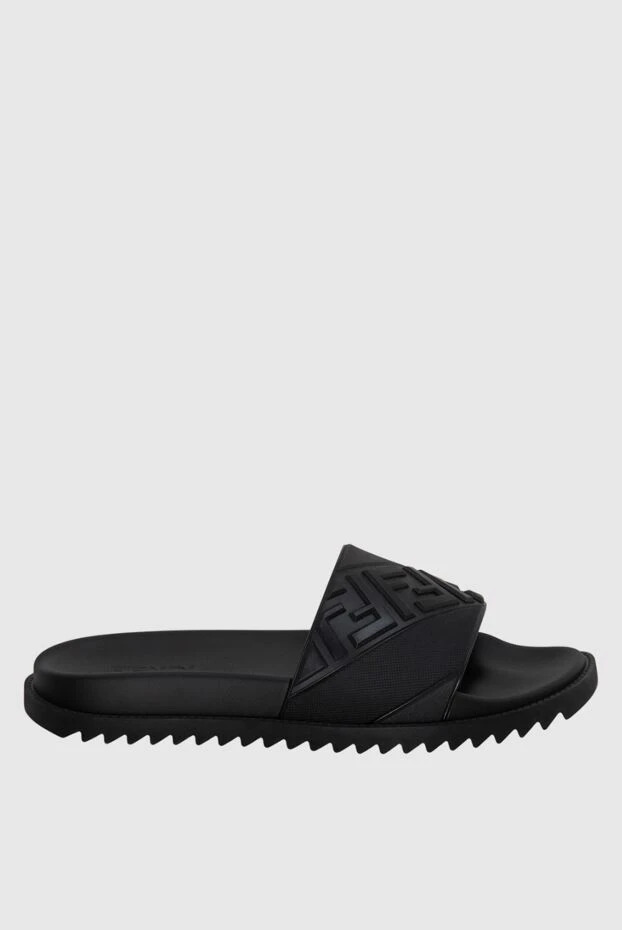 Fendi man black leather sandals for men купить с ценами и фото 174021 - photo 1