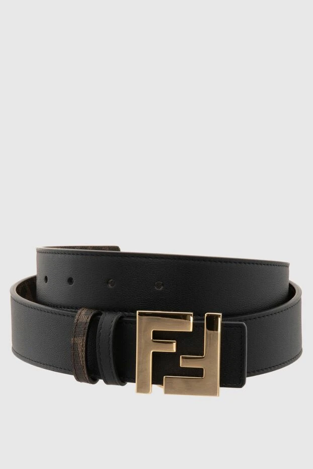 Fendi man black leather belt for men купить с ценами и фото 174023 - photo 1