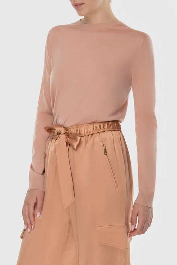 Loro Piana әйелдерге арналған бежевый жүннен жасалған секіргіш 174037 - фото 3