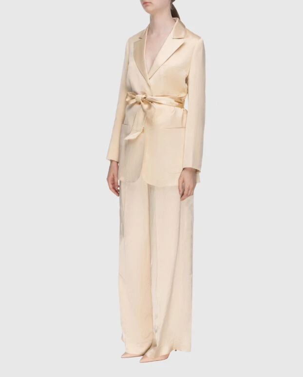 Zimmermann костюм брючный из вискозы и льна бежевый женский 174054 - фото 3