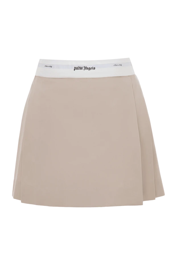 Palm Angels woman beige polyester and cotton skirt for women купить с ценами и фото 174073 - photo 1