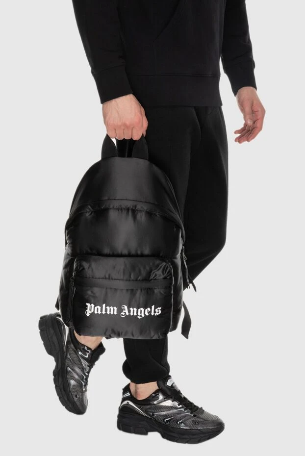 Palm Angels man black nylon and polyurethane backpack for man купить с ценами и фото 174074 - photo 2