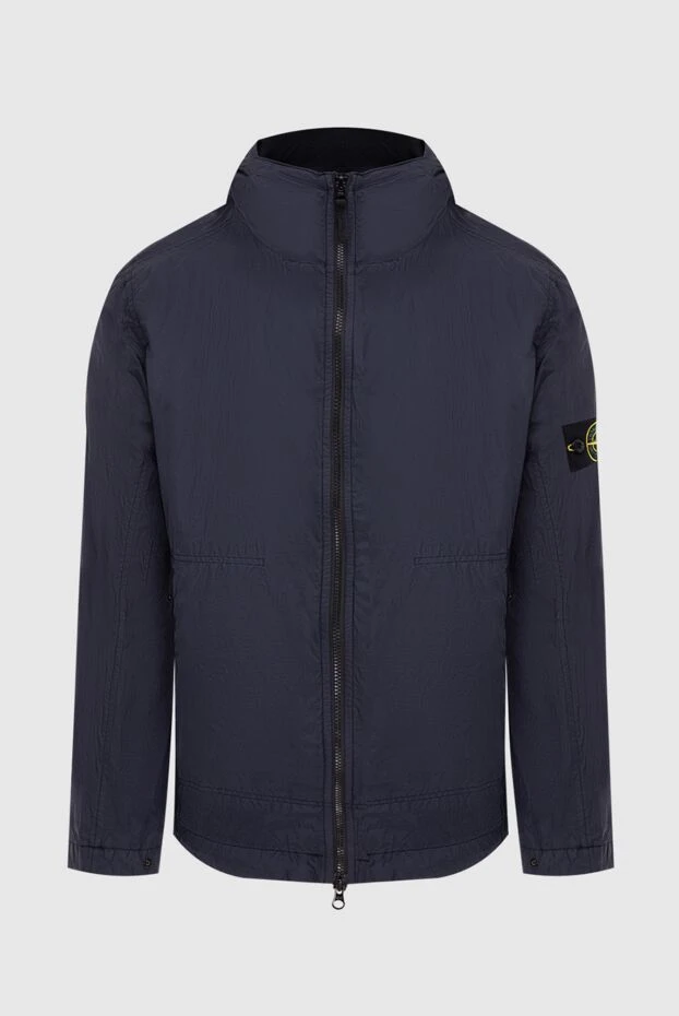 Stone Island man blue polyamide jacket for men купить с ценами и фото 174100 - photo 1