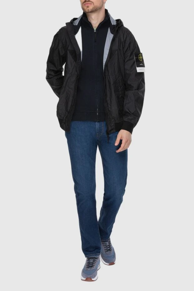 Stone Island man black polyamide jacket for men купить с ценами и фото 174101 - photo 2