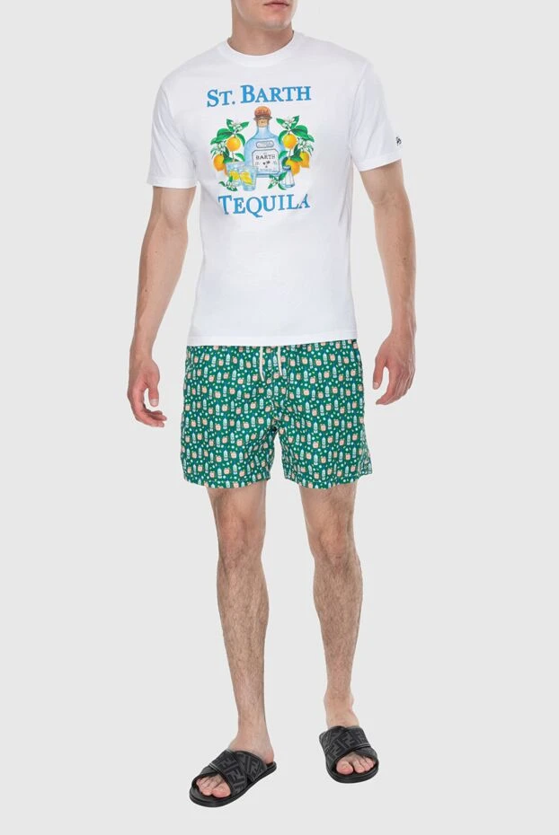 MC2 Saint Barth man green polyester swim shorts for men купить с ценами и фото 174113 - photo 2